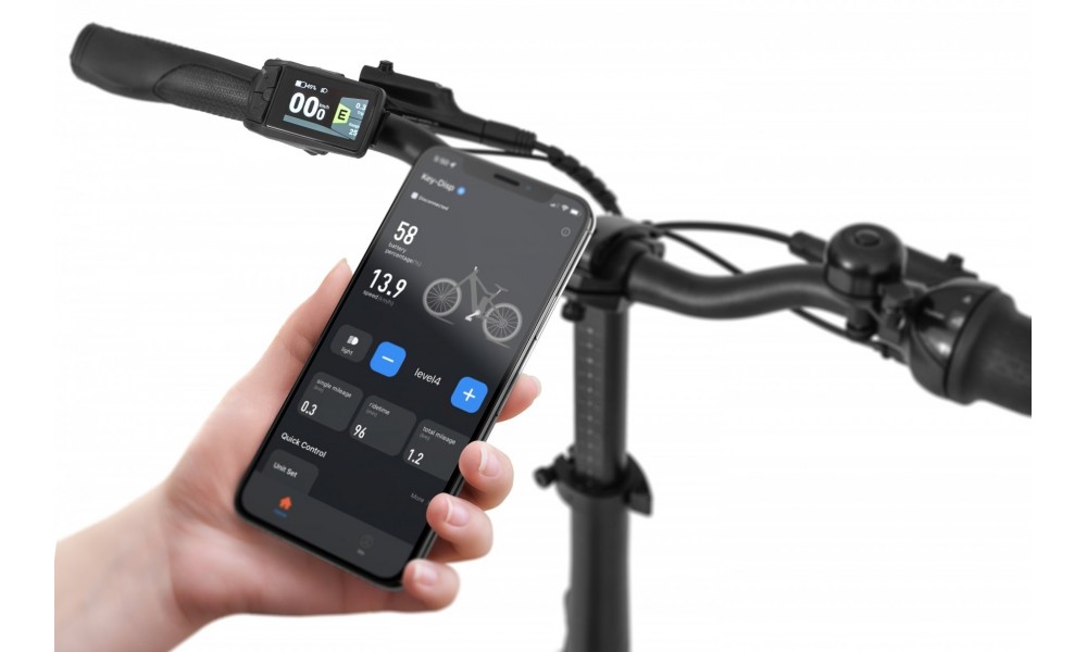 Rower miejski elektryczny Ecobike Rhino Cruise Arctic White - biały