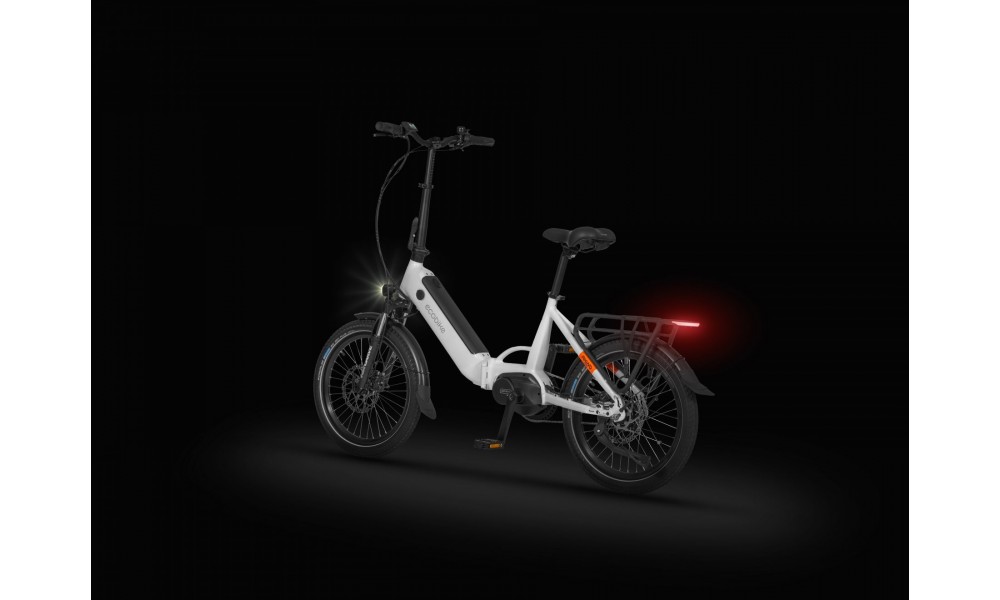Rower miejski elektryczny Ecobike Rhino Cruise Arctic White - biały