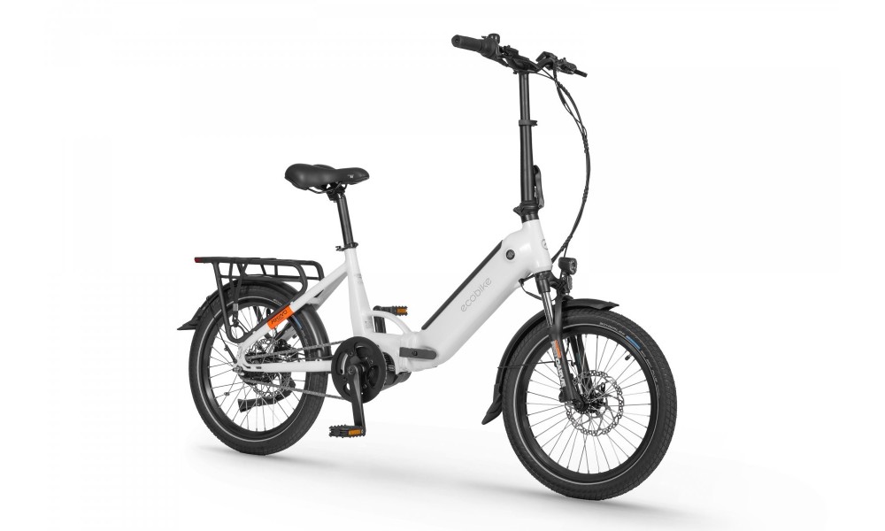 Rower miejski elektryczny Ecobike Rhino Cruise Arctic White - biały