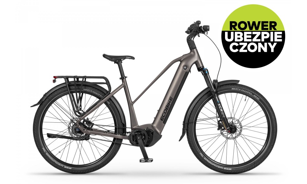 Rower trekkingowy elektryczny Ecobike Dare - grafitowy