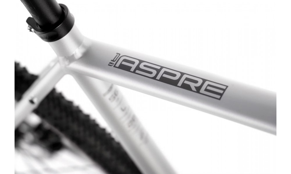 Rower gravel Romet Aspre 1 2024 - srebrno-czerwony