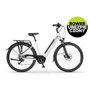 Rower trekkingowy elektryczny Ecobike LX100 White - biały 1