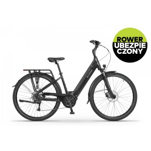 Rower trekkingowy elektryczny Ecobike LX100 Black - czarny 1