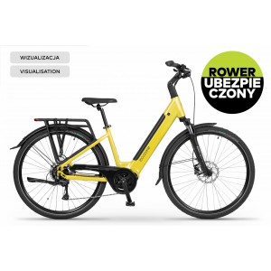 Rower trekkingowy elektryczny Ecobike LX100 Lime - limonkowy