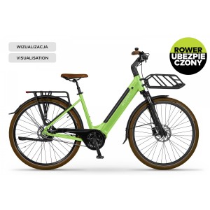 Rower miejski elektryczny Ecobike LX100 Automatic Green - zielony 1
