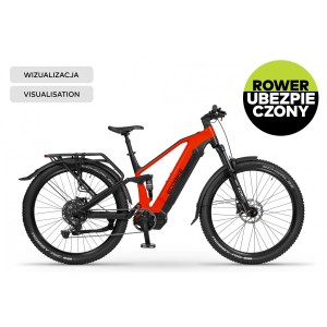 Rower górski elektryczny Ecobike RX500 MAX Black Red SUV - czarno-czerwony 1