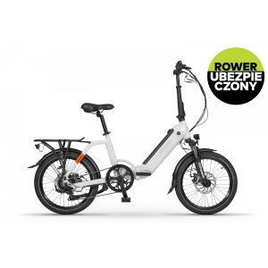 Rower miejski elektryczny Ecobike Rhino Arctic White - biały 1
