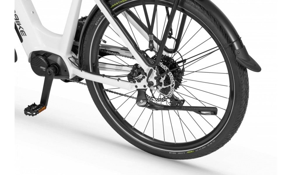 Rower trekkingowy elektryczny Ecobike LX300 White - biały