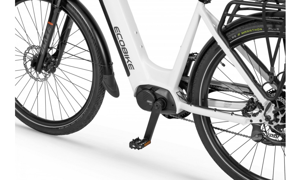 Rower trekkingowy elektryczny Ecobike LX300 White - biały