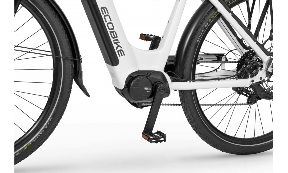 Rower trekkingowy elektryczny Ecobike LX300 White - biały