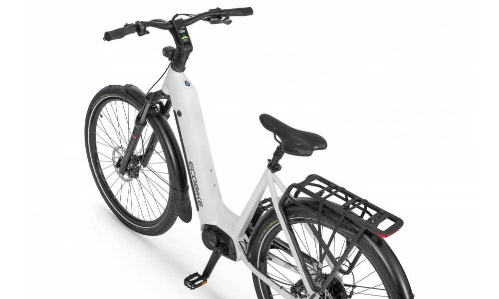 Rower trekkingowy elektryczny Ecobike LX300 White - biały