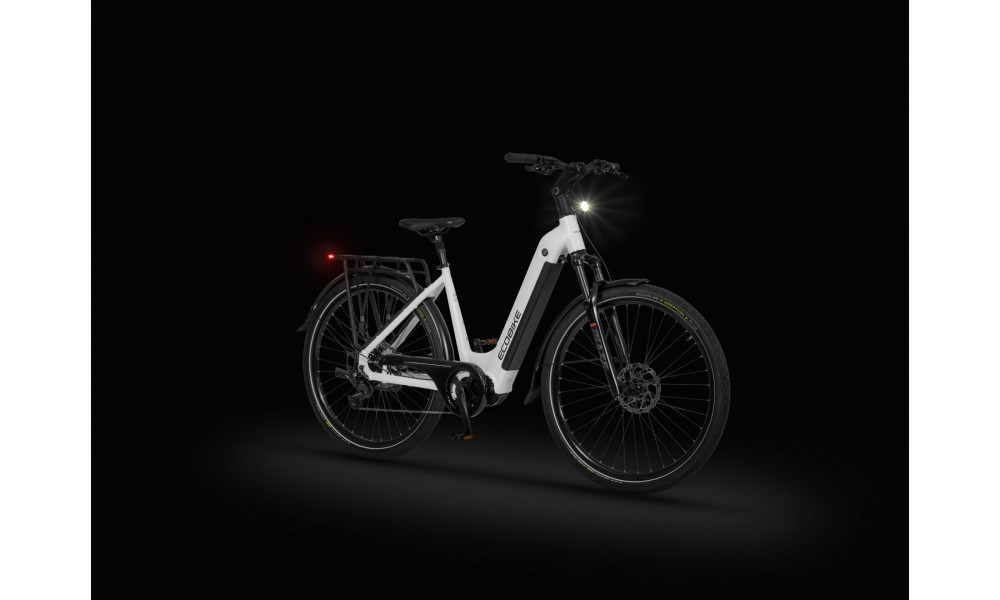 Rower trekkingowy elektryczny Ecobike LX300 White - biały