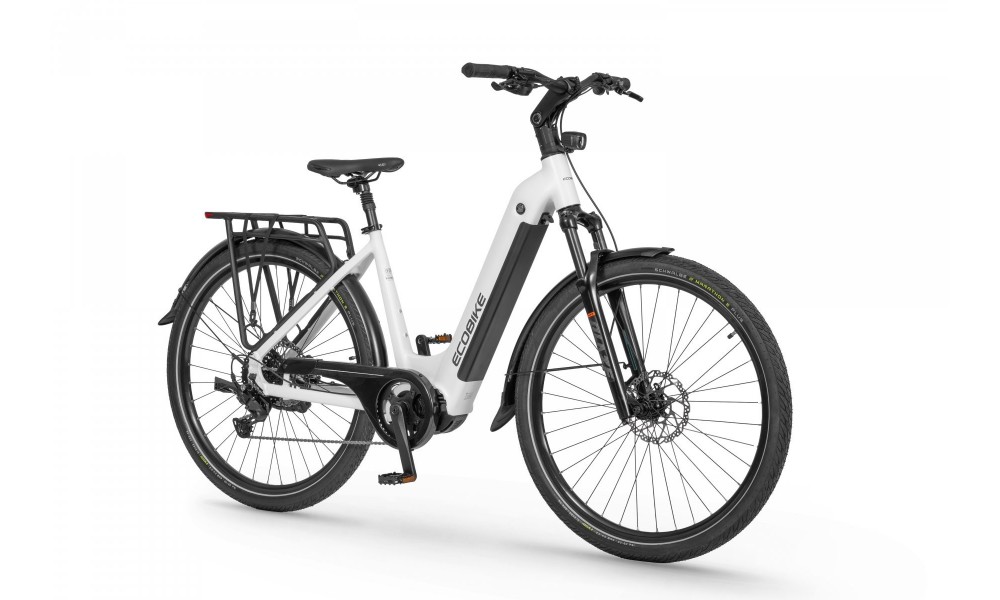 Rower trekkingowy elektryczny Ecobike LX300 White - biały
