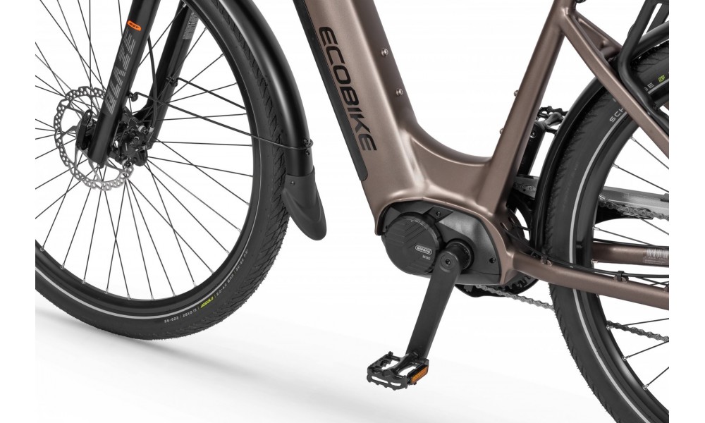 Rower trekkingowy elektryczny Ecobike LX300 Onyx - grafitowy