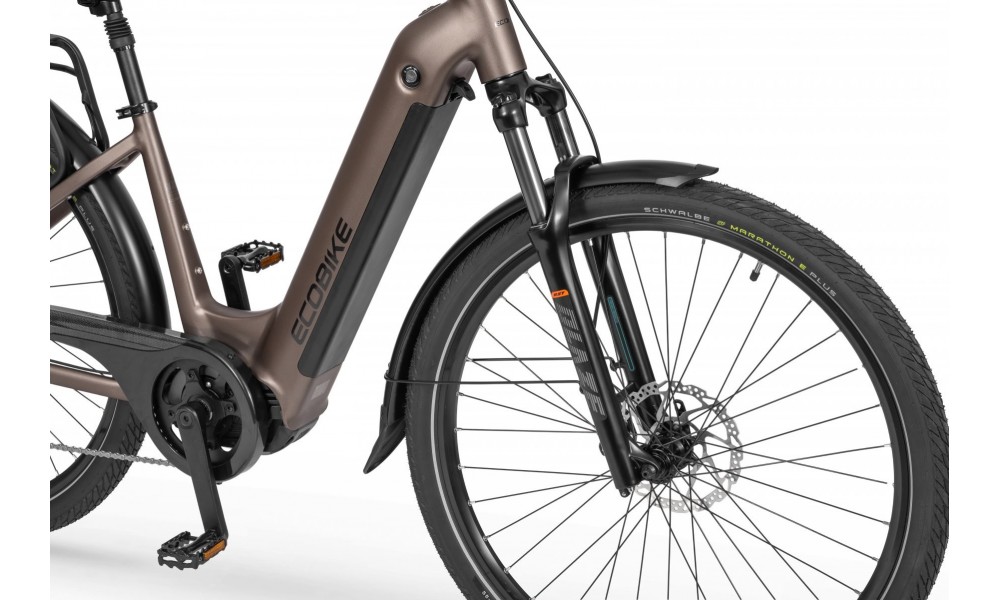 Rower trekkingowy elektryczny Ecobike LX300 Onyx - grafitowy