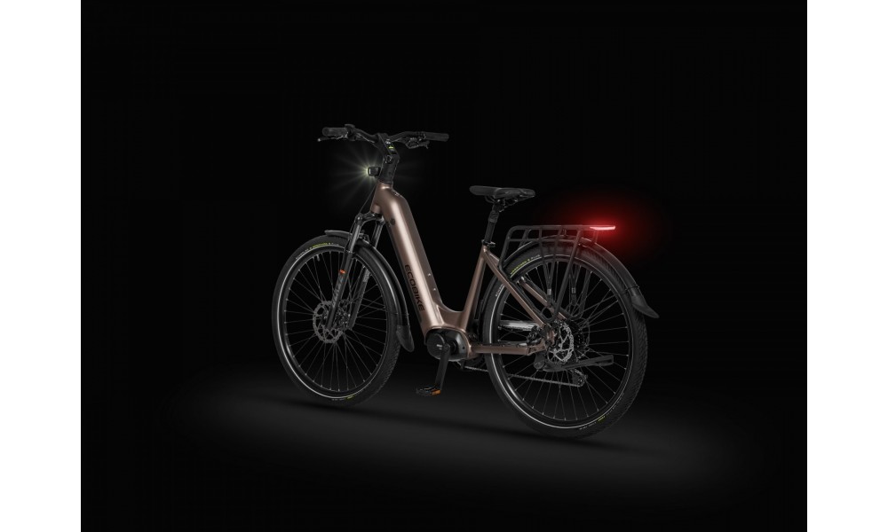 Rower trekkingowy elektryczny Ecobike LX300 Onyx - grafitowy