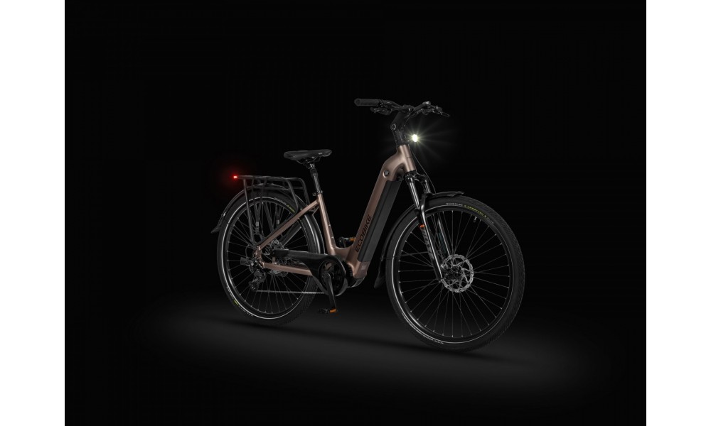 Rower trekkingowy elektryczny Ecobike LX300 Onyx - grafitowy