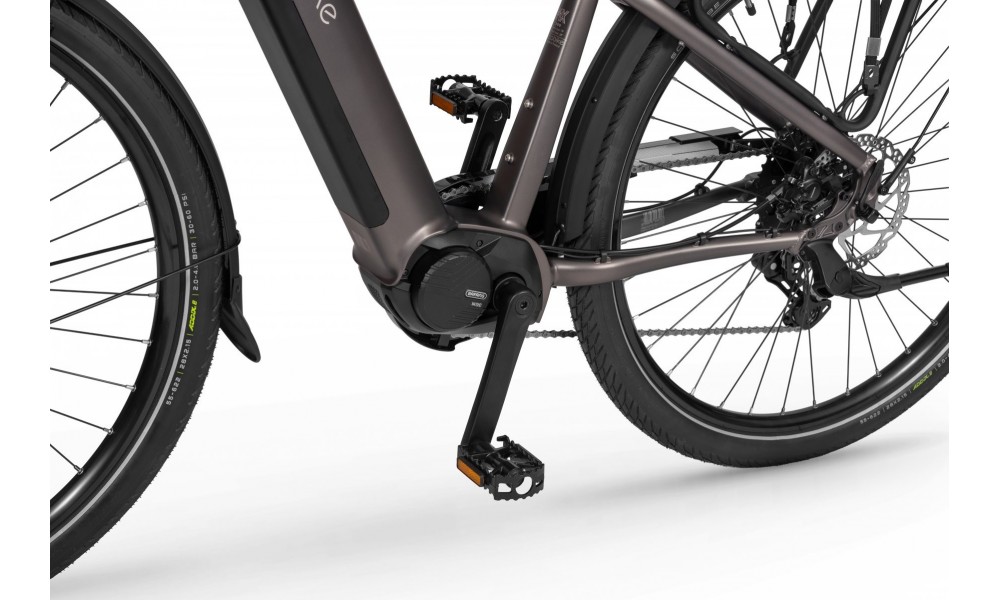 Rower trekkingowy elektryczny Ecobike MX300 Golden Grey - szary