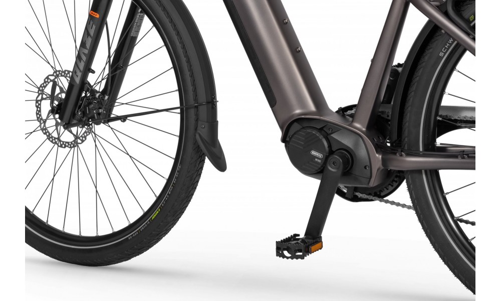 Rower trekkingowy elektryczny Ecobike MX300 Golden Grey - szary