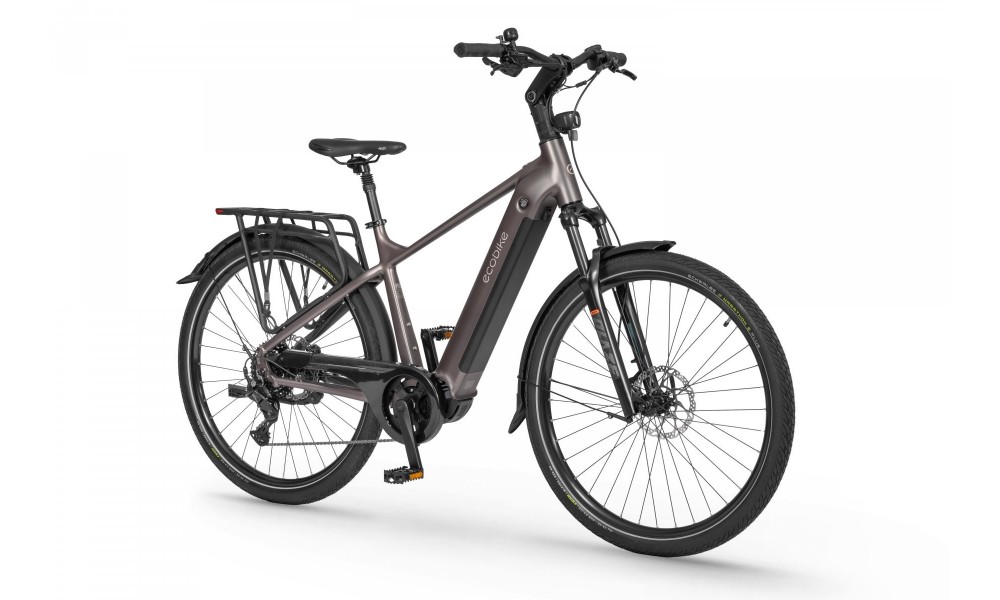 Rower trekkingowy elektryczny Ecobike MX300 Golden Grey - szary