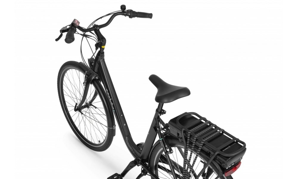 Rower miejski elektryczny Ecobike Basic Black - czarny