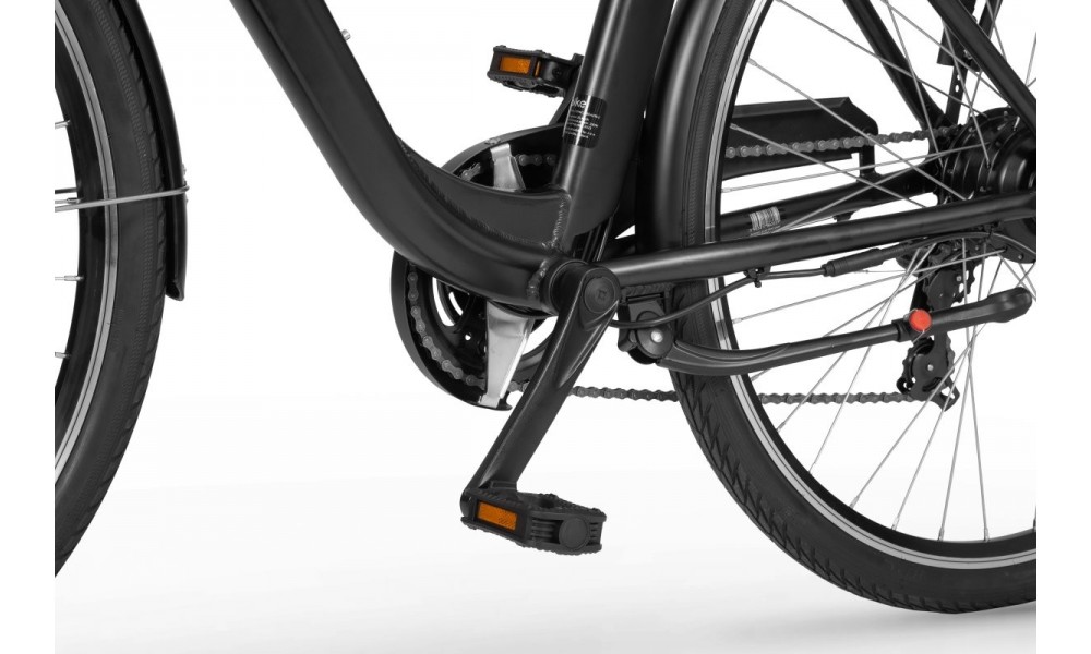 Rower miejski elektryczny Ecobike Basic Black - czarny