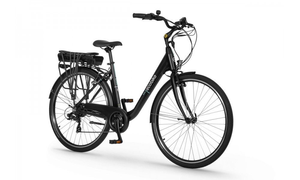 Rower miejski elektryczny Ecobike Basic Black - czarny