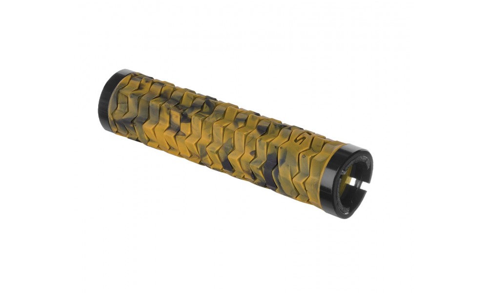 Chwyty kierownicy KLS POISON - żółto-czarny