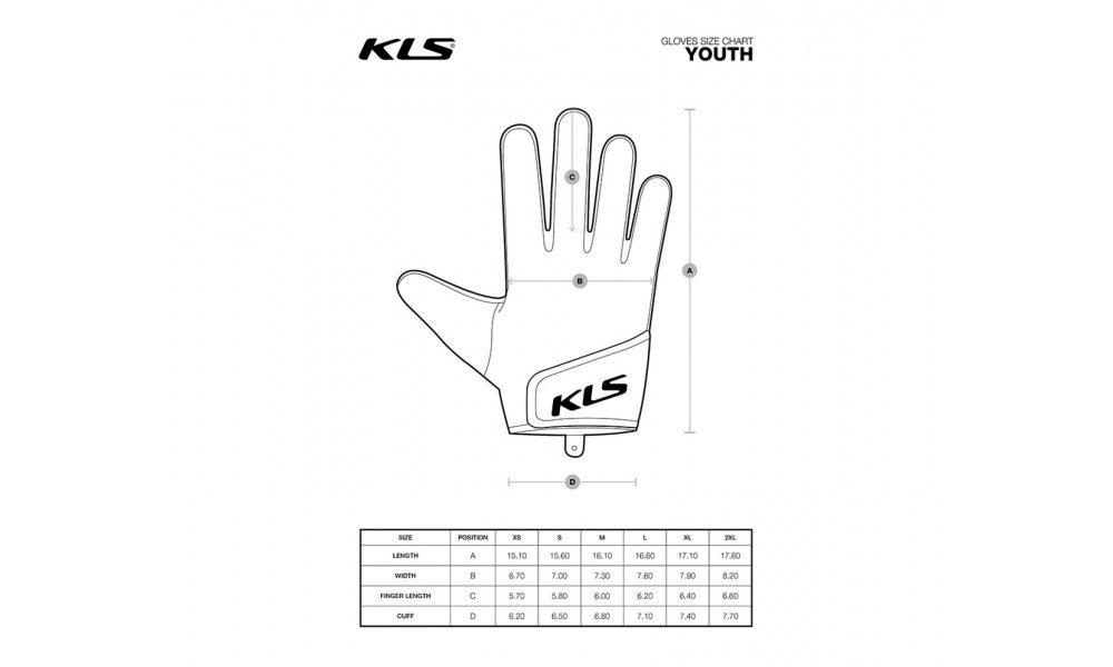 Rękawiczki KLS Yogi Short - czerwony