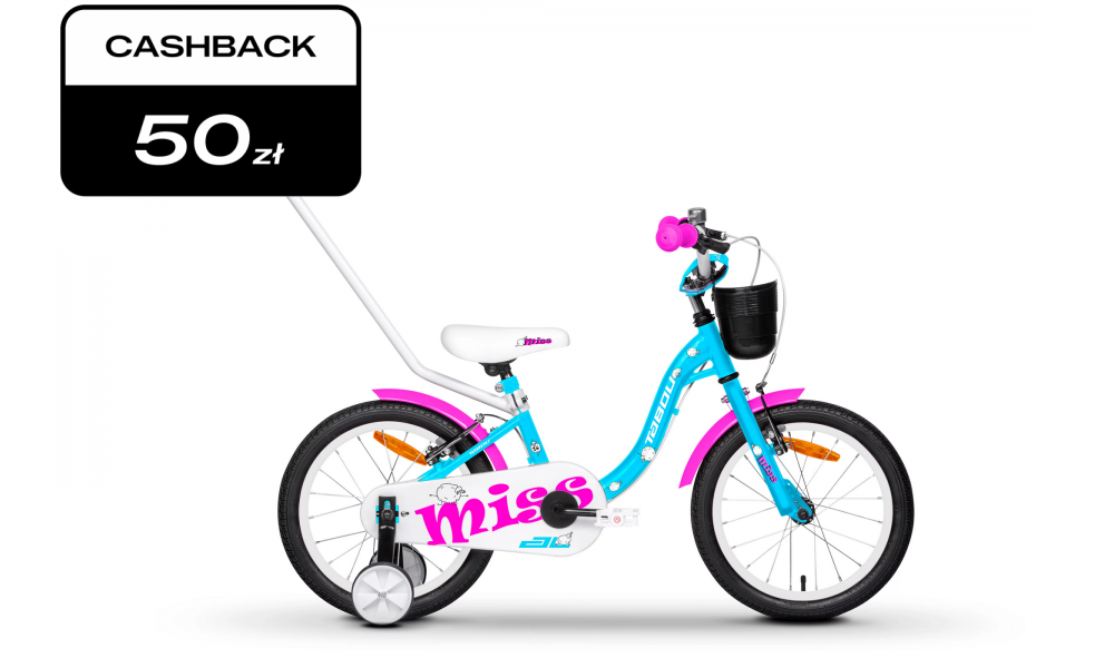 Rower dziecięcy Tabou Miss AL 20 026 - niebiesko-różowy