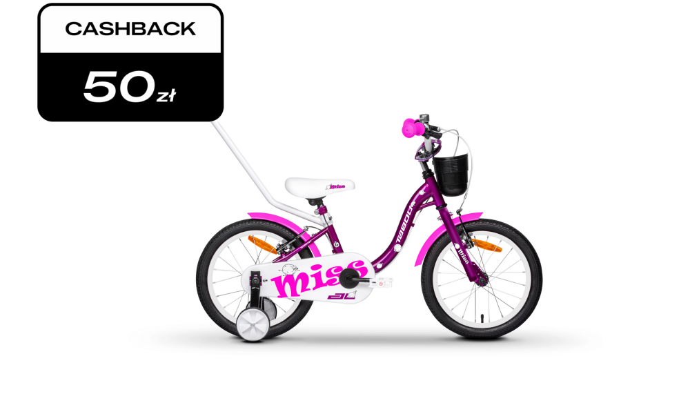 Rower dziecięcy Tabou Miss AL 20 026 - fioletowo-biały