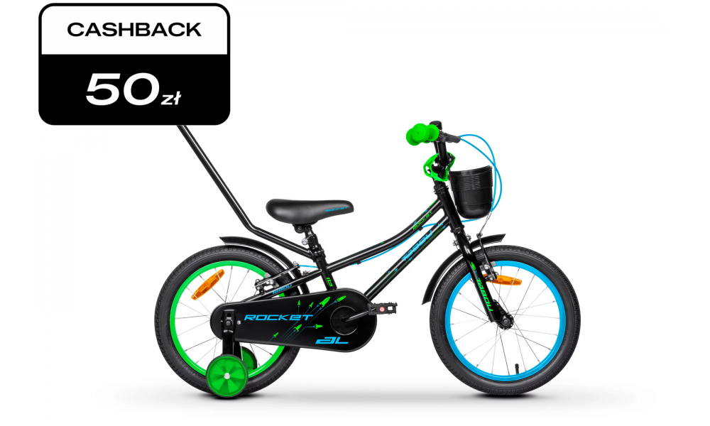 Rower dziecięcy Tabou Rocket AL 20 026 - czarno-niebieski