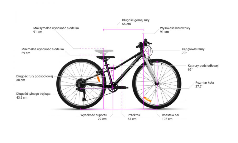 Rower górski Yupii 27,5 - czarny