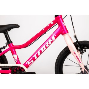 Rower dziecięcy Storm Polly 16 Light - ciemnoróżowy 2
