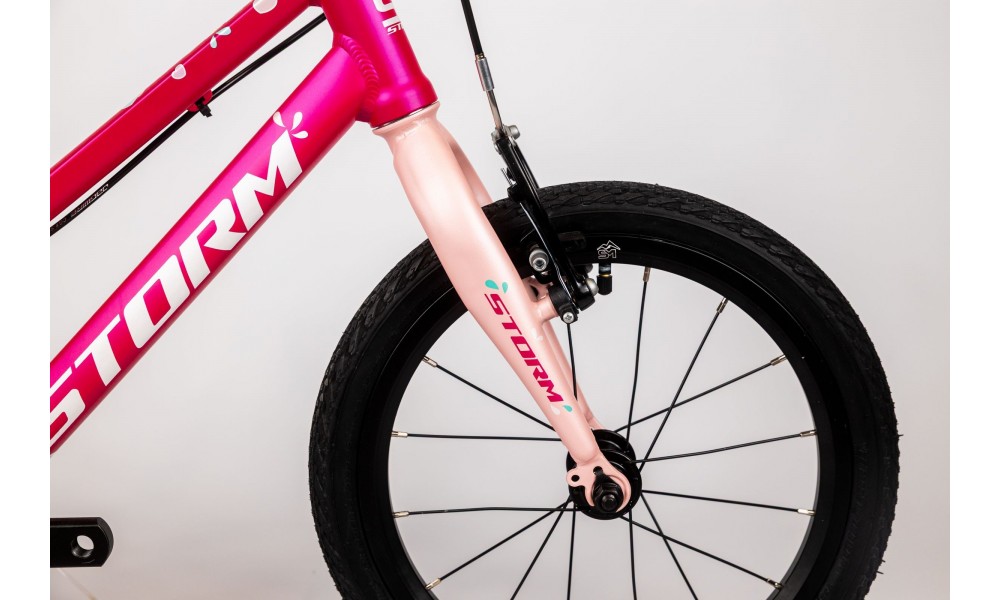 Rower dziecięcy Storm Polly 16 Light - ciemnoróżowy