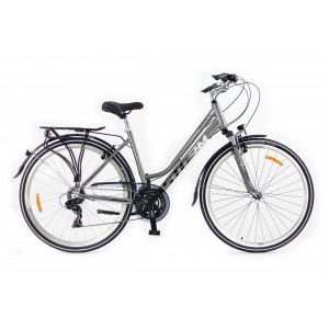 Rower trekkingowy Storm Marathon 1.0 Lady - srebrno-biały 1