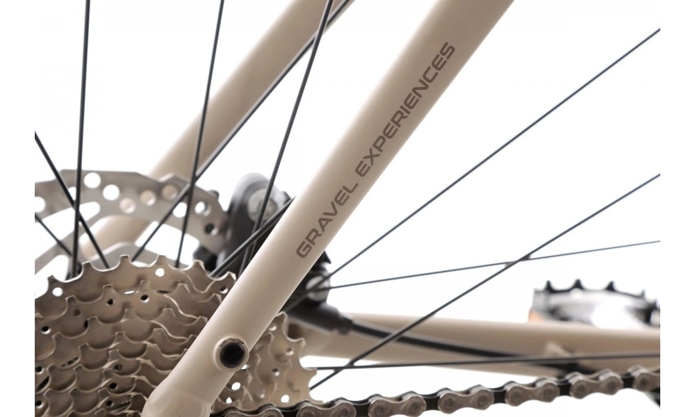 Rower gravel Romet Aspre 2 Wersja B - beżowo-zielony