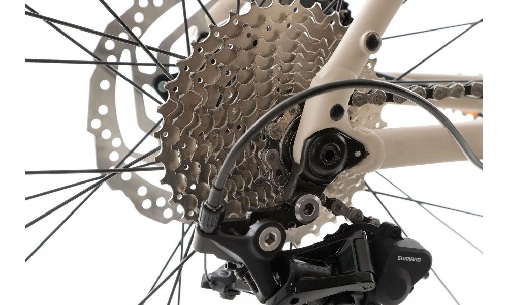 Rower gravel Romet Aspre 2 Wersja B - beżowo-zielony