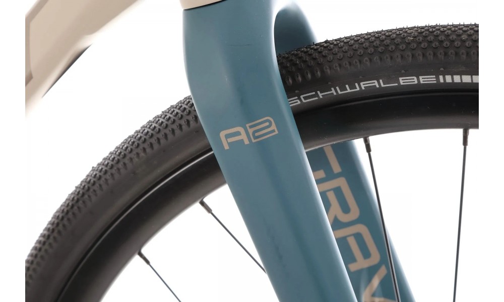 Rower gravel Romet Aspre 2 Wersja B - beżowo-zielony