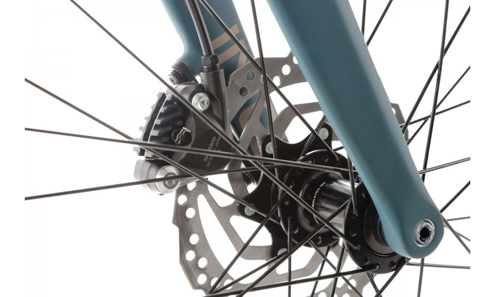 Rower gravel Romet Aspre 2 Wersja B - beżowo-zielony