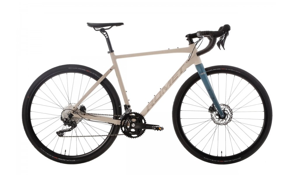 Rower gravel Romet Aspre 2 Wersja B - beżowo-zielony