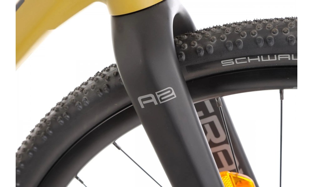 Rower gravel Romet Aspre 2 Wersja B - ciemnożółto-czarny