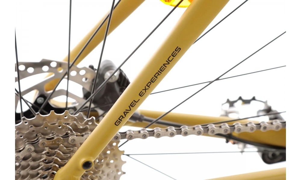 Rower gravel Romet Aspre 2 Wersja B - ciemnożółto-czarny