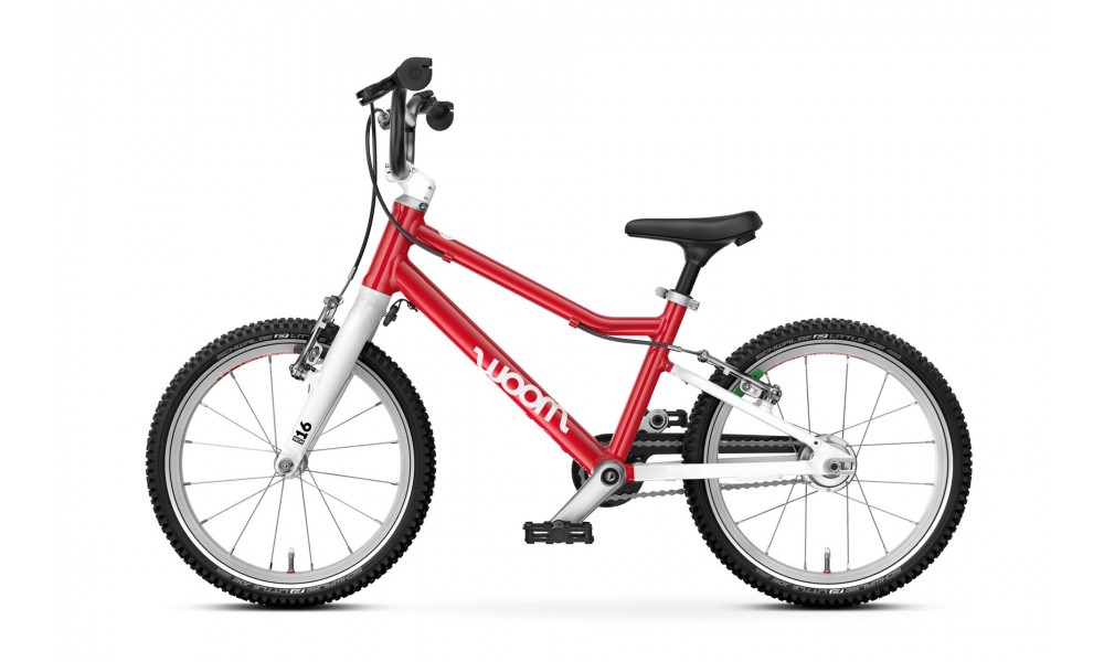 Rower dziecięcy Woom GO 3 16" AUTOMAGIC - czerwony