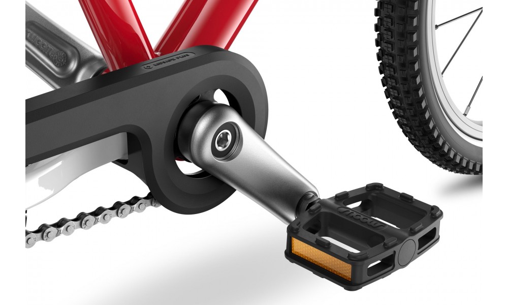 Rower dziecięcy Woom GO 3 16" AUTOMAGIC - czerwony