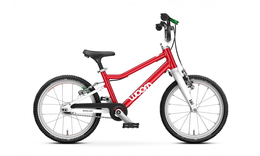 Rower dziecięcy Woom GO 3 16" AUTOMAGIC - czerwony