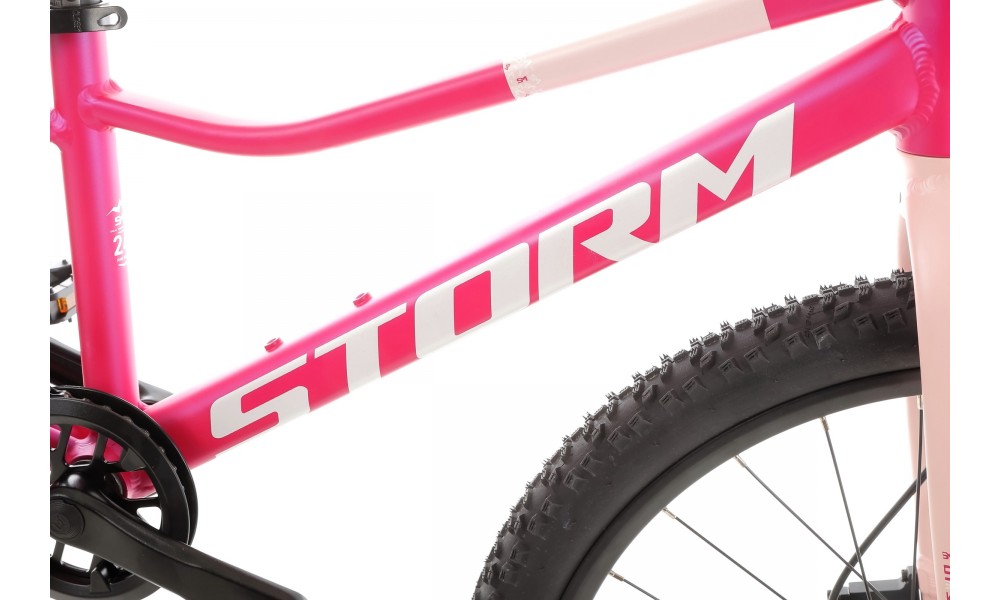 Rower młodzieżowy Storm Bella 24 2.0 2HD - ciemnoróżowy