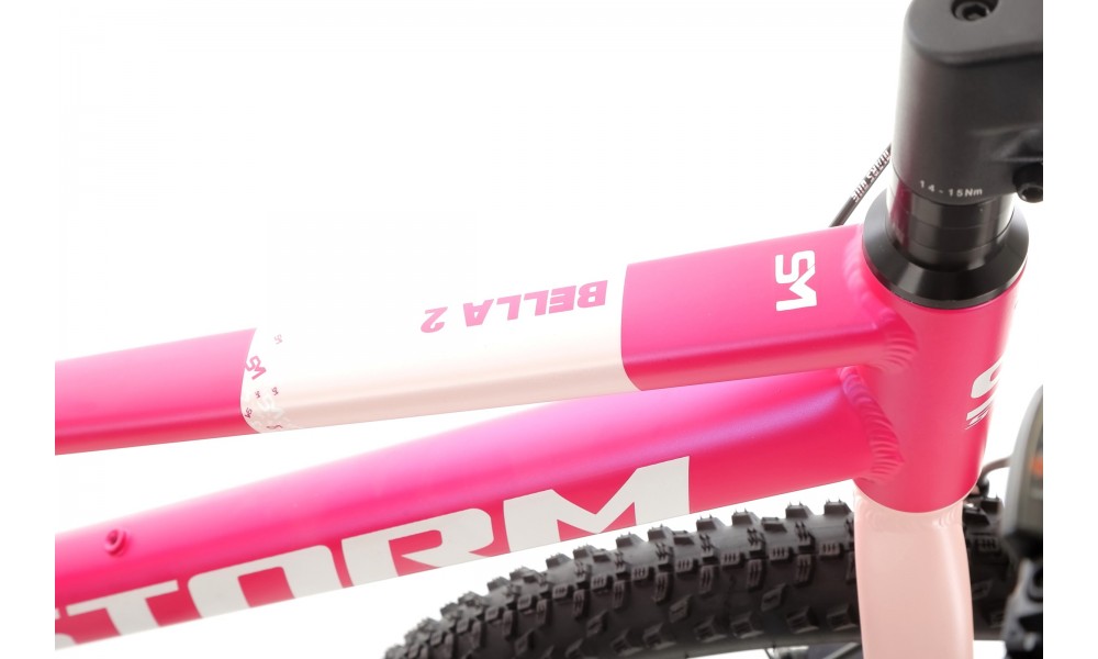 Rower młodzieżowy Storm Bella 24 2.0 2HD - ciemnoróżowy