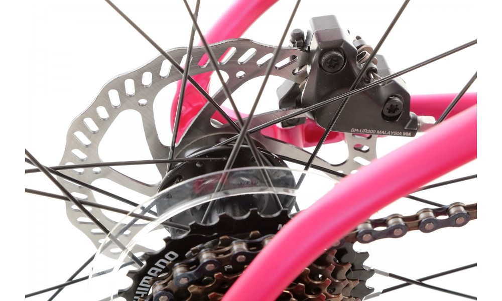 Rower młodzieżowy Storm Bella 24 2.0 2HD - ciemnoróżowy