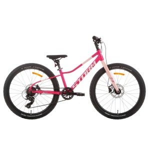 Rower młodzieżowy Storm Bella 24 2.0 2HD - ciemnoróżowy 1